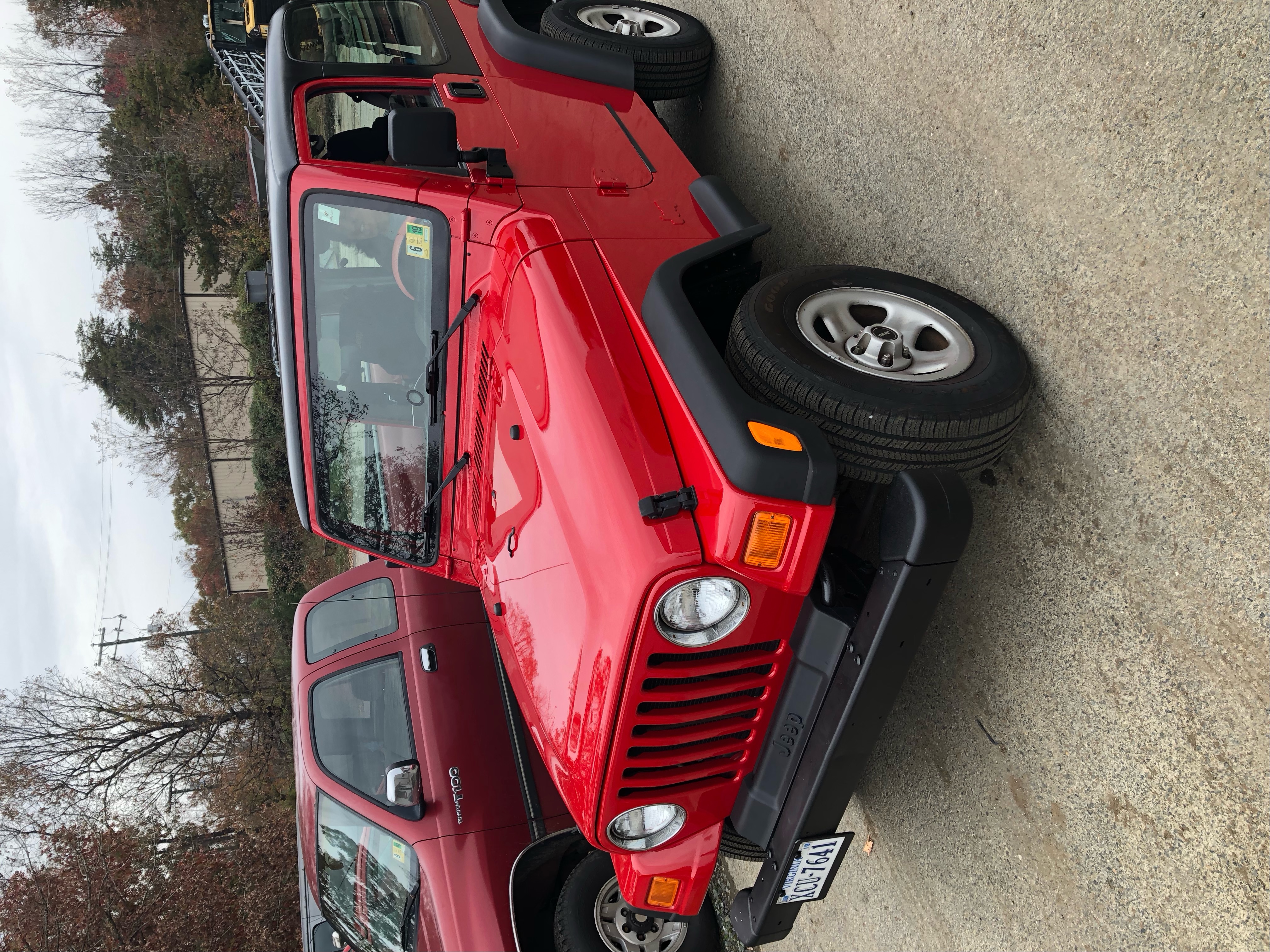 Red Jeep After